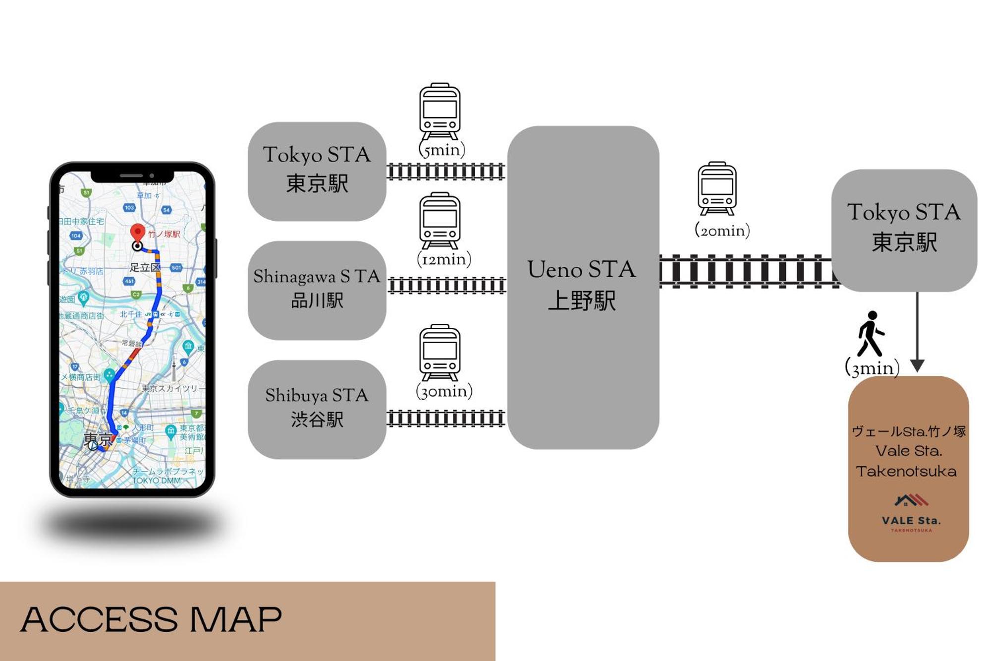 ホテル Vail Sta Takenotsuka 東京都 エクステリア 写真